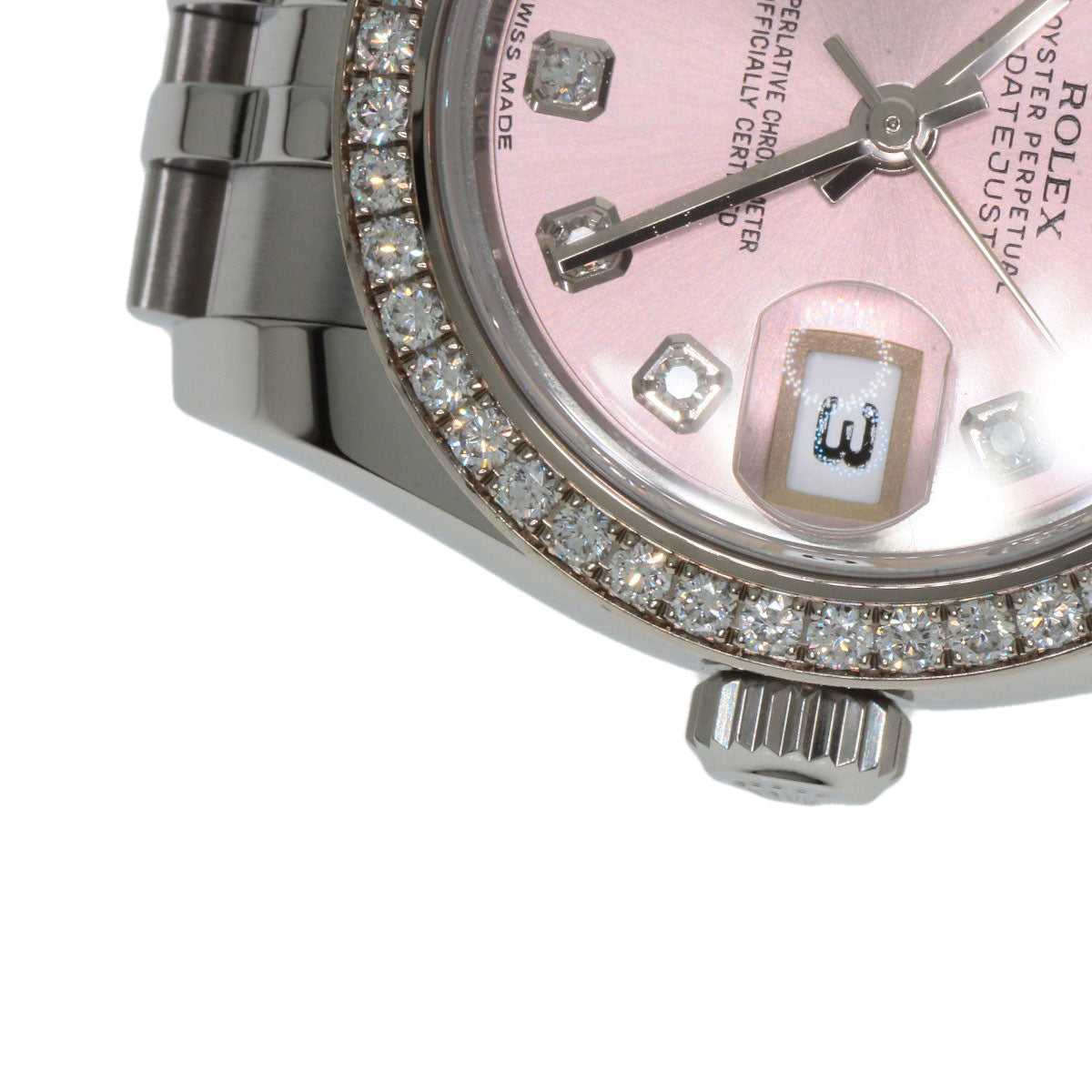 ROLEX Datejust 10P Bezel Diamond Watches 179384G Stainless Steel/Stainless Steel Ladies