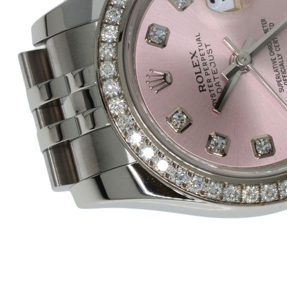 ROLEX Datejust 10P Bezel Diamond Watches 179384G Stainless Steel/Stainless Steel Ladies