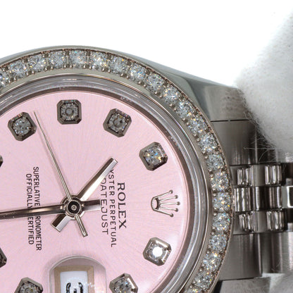 ROLEX Datejust 10P Bezel Diamond Watches 179384G Stainless Steel/Stainless Steel Ladies