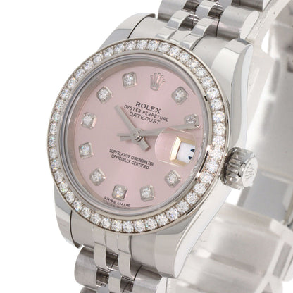 ROLEX Datejust 10P Bezel Diamond Watches 179384G Stainless Steel/Stainless Steel Ladies