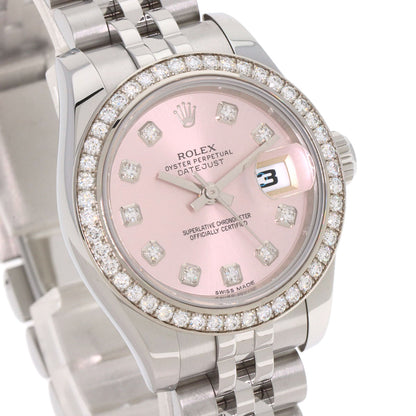 ROLEX Datejust 10P Bezel Diamond Watches 179384G Stainless Steel/Stainless Steel Ladies