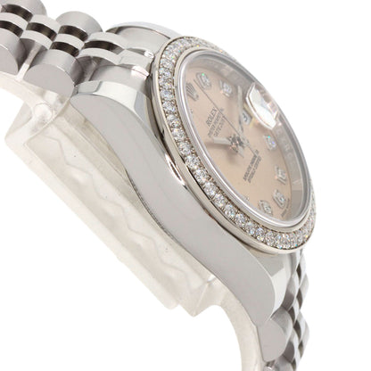 ROLEX Datejust 10P Bezel Diamond Watches 179384G Stainless Steel/Stainless Steel Ladies