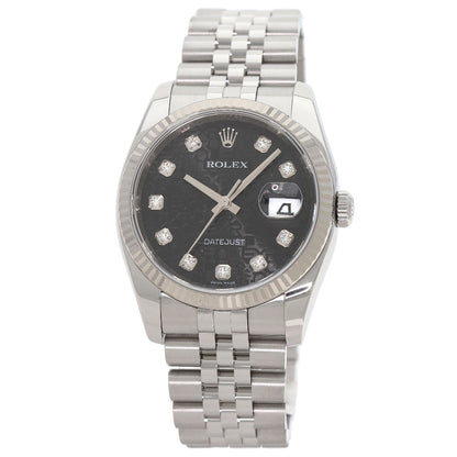ROLEX DATEJUST 10P Diamond Watches 116234G Stainless Steel/Stainless Steel mens