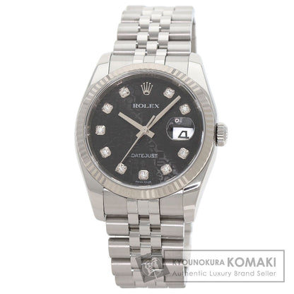 ROLEX DATEJUST 10P Diamond Watches 116234G Stainless Steel/Stainless Steel mens
