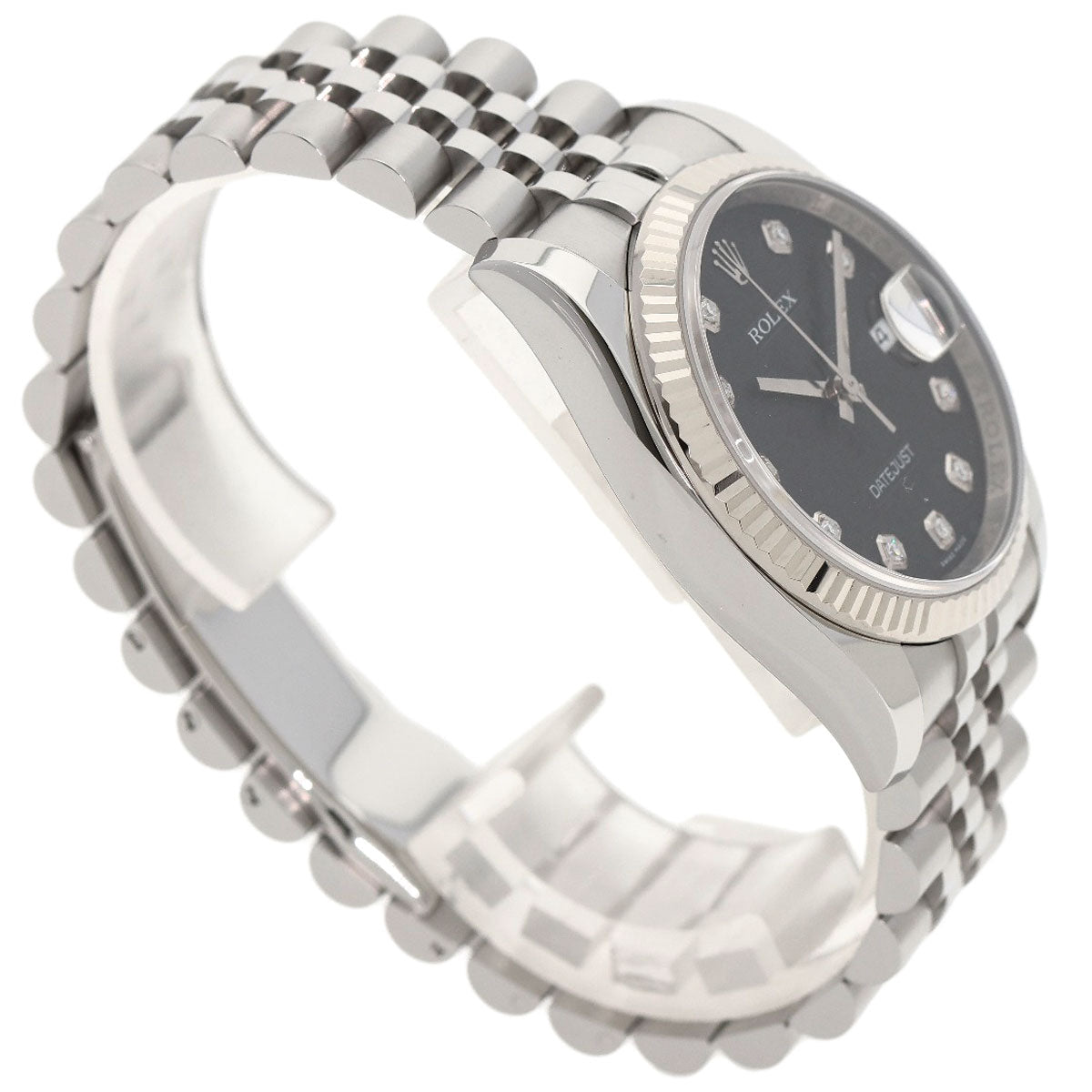 ROLEX DATEJUST 10P Diamond Watches 116234G Stainless Steel/Stainless Steel mens