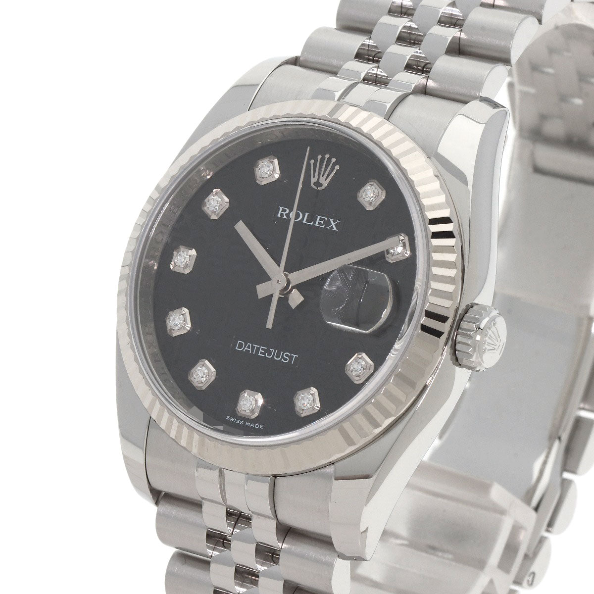 ROLEX DATEJUST 10P Diamond Watches 116234G Stainless Steel/Stainless Steel mens