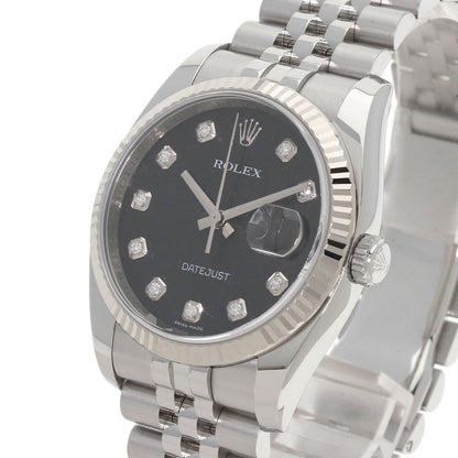 ROLEX DATEJUST 10P Diamond Watches 116234G Stainless Steel/Stainless Steel mens