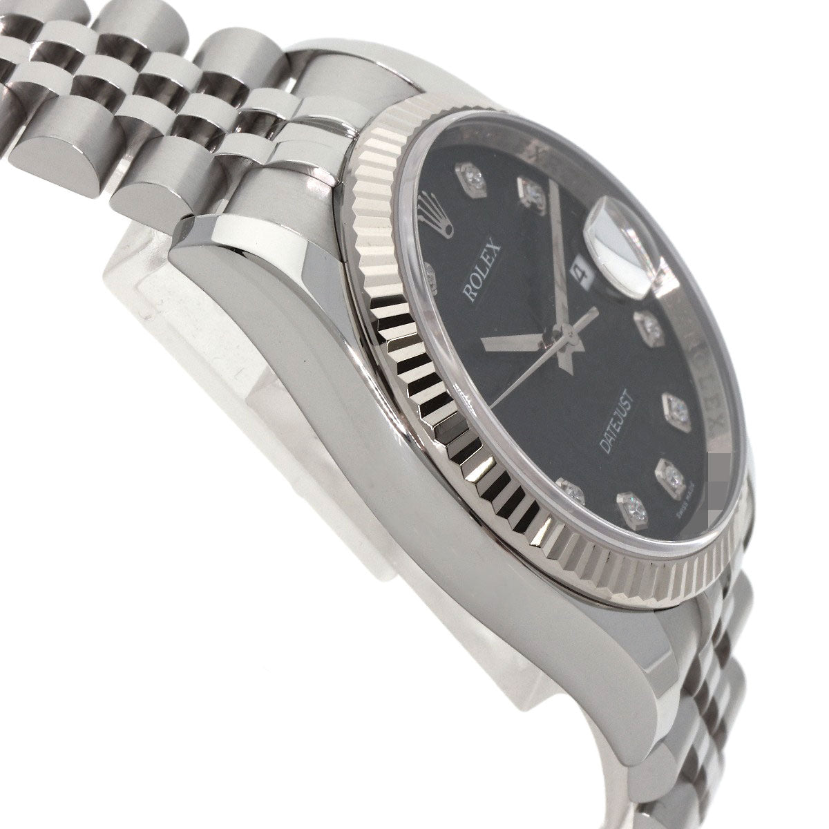 ROLEX DATEJUST 10P Diamond Watches 116234G Stainless Steel/Stainless Steel mens