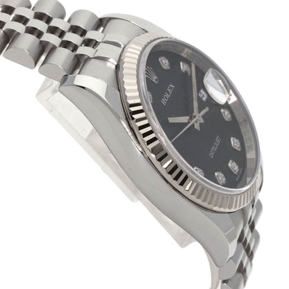ROLEX DATEJUST 10P Diamond Watches 116234G Stainless Steel/Stainless Steel mens