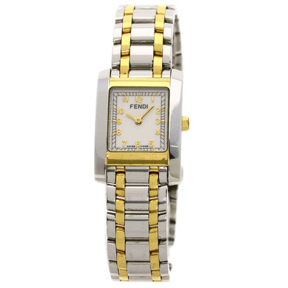 FENDI Square face Watches 7000L Stainless Steel/SSxGP Ladies
