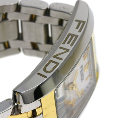 FENDI Square face Watches 7000L Stainless Steel/SSxGP Ladies