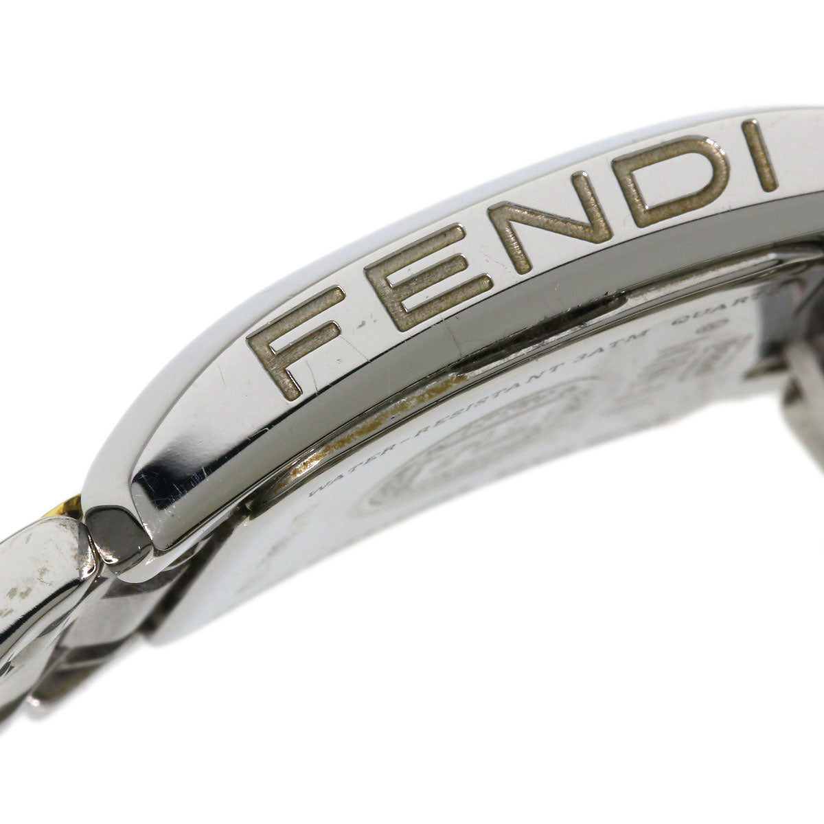 FENDI Square face Watches 7000L Stainless Steel/SSxGP Ladies