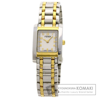 FENDI Square face Watches 7000L Stainless Steel/SSxGP Ladies