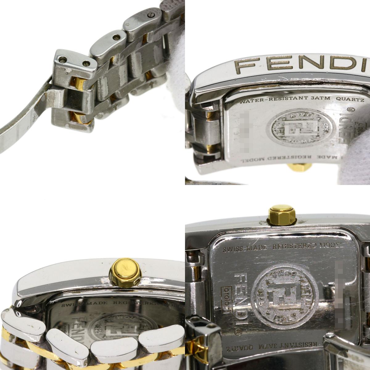 FENDI Square face Watches 7000L Stainless Steel/SSxGP Ladies