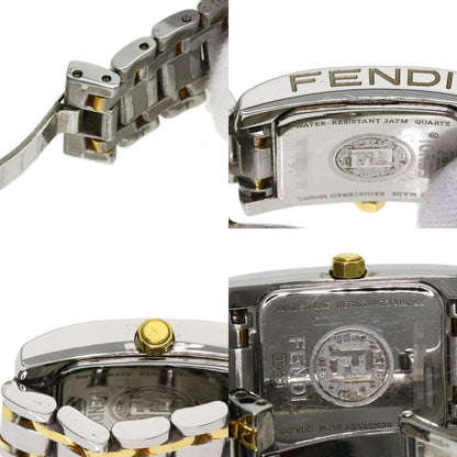 FENDI Square face Watches 7000L Stainless Steel/SSxGP Ladies