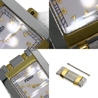 FENDI Square face Watches 7000L Stainless Steel/SSxGP Ladies