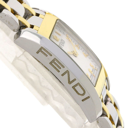 FENDI Square face Watches 7000L Stainless Steel/SSxGP Ladies