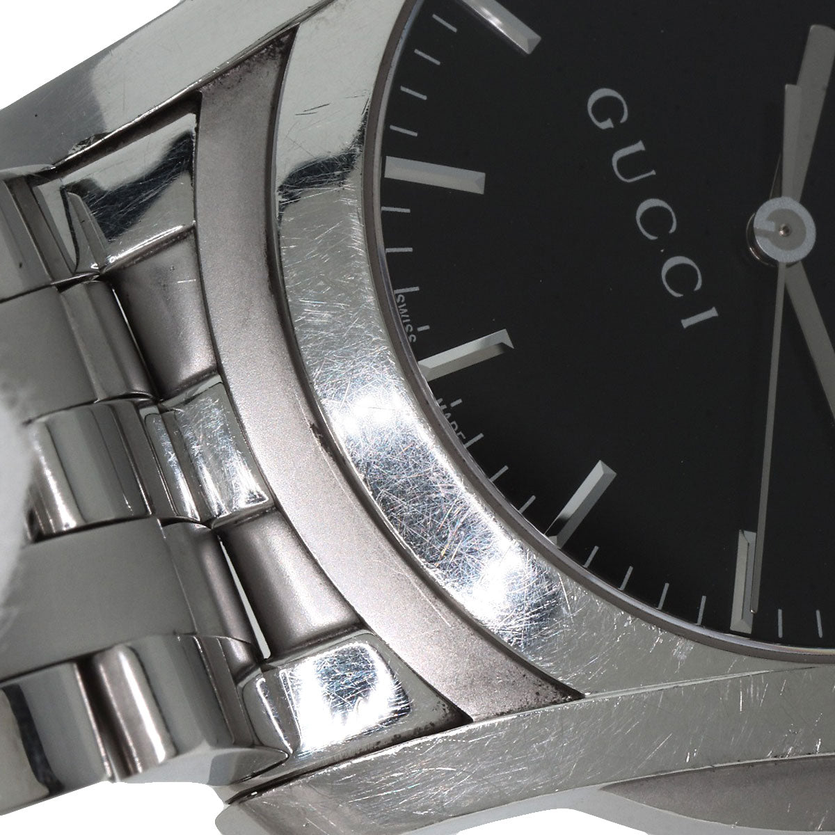 GUCCI Round face Watches 5500XL Stainless Steel/Stainless Steel mens