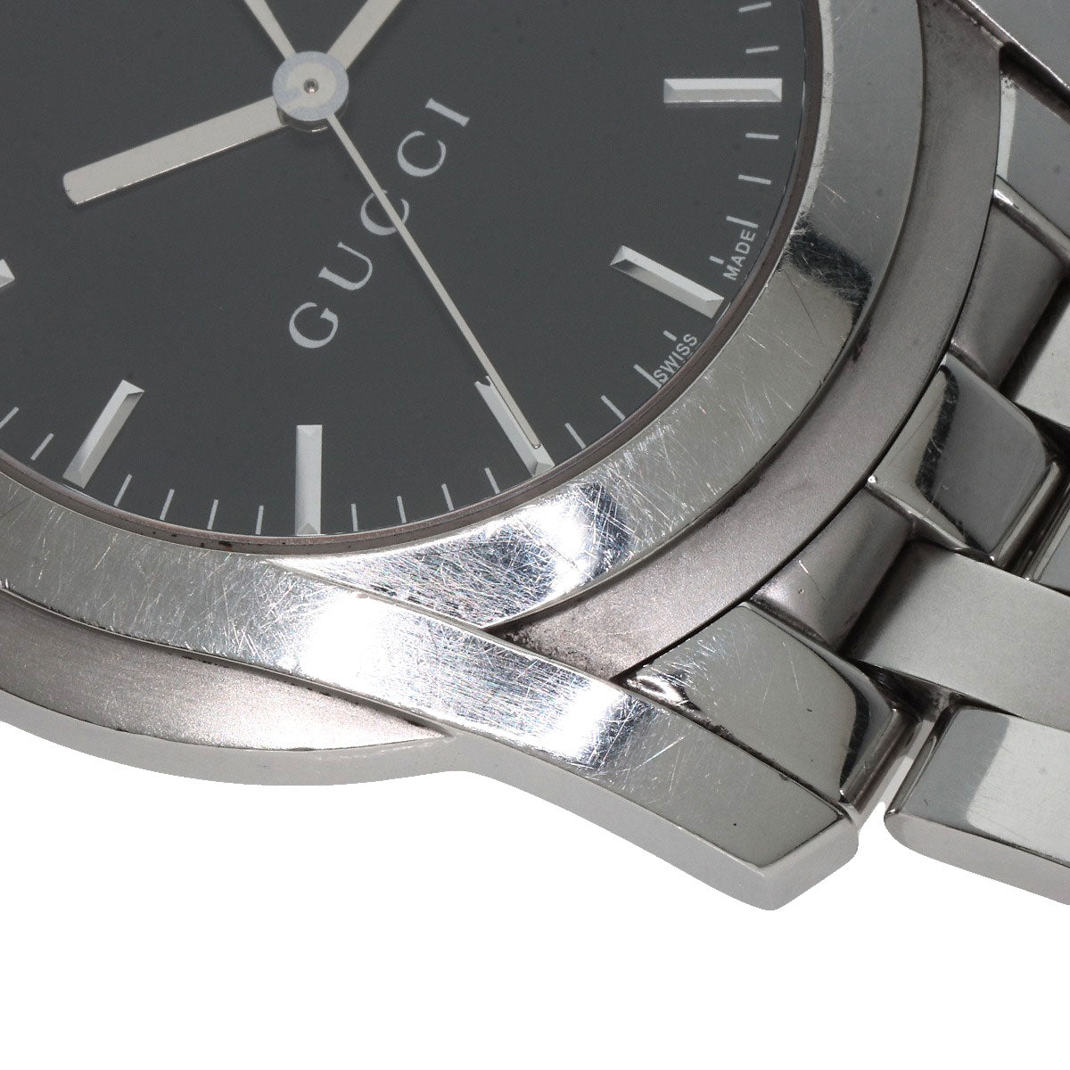 GUCCI Round face Watches 5500XL Stainless Steel/Stainless Steel mens