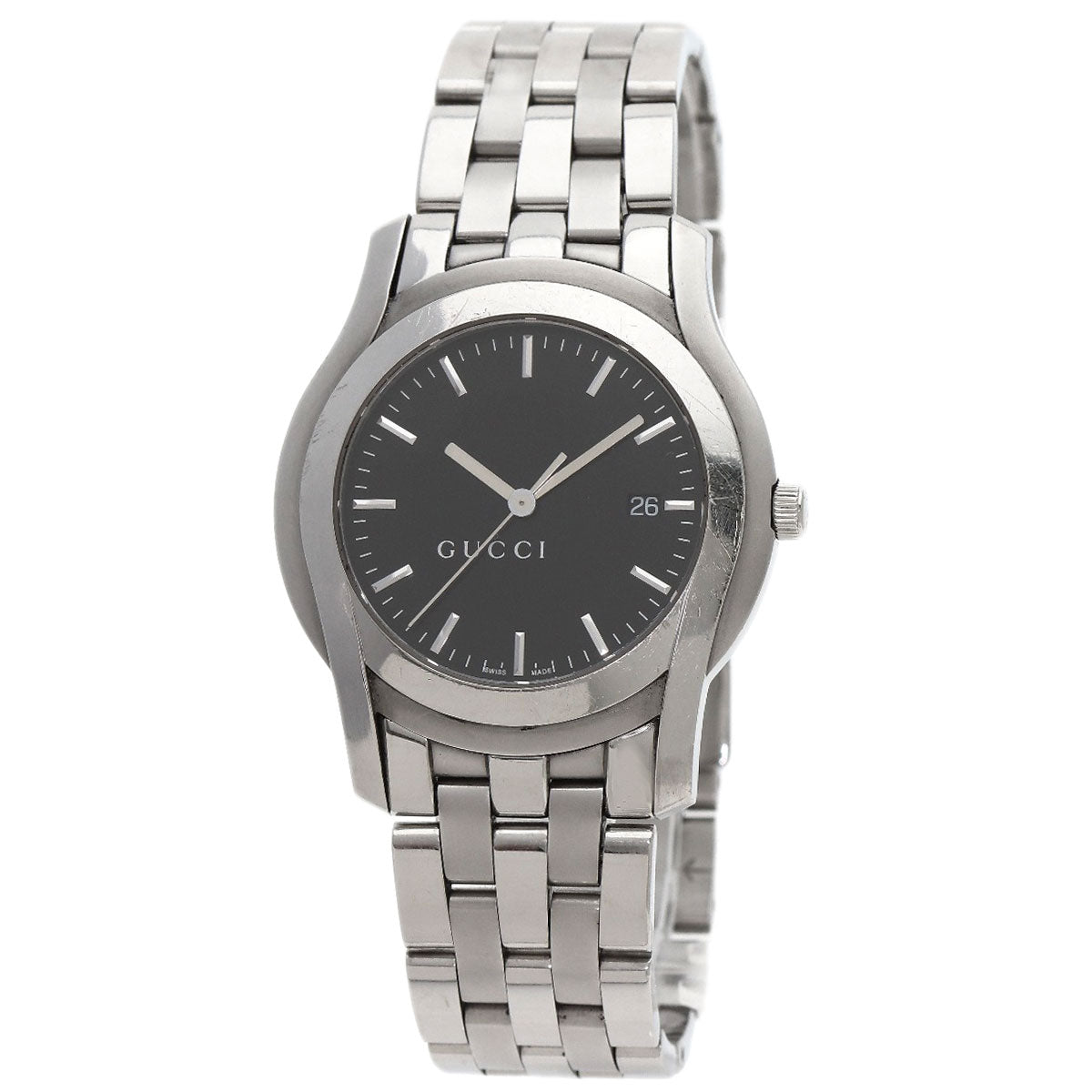 GUCCI Round face Watches 5500XL Stainless Steel/Stainless Steel mens