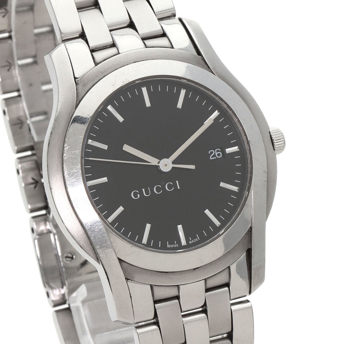 GUCCI Round face Watches 5500XL Stainless Steel/Stainless Steel mens