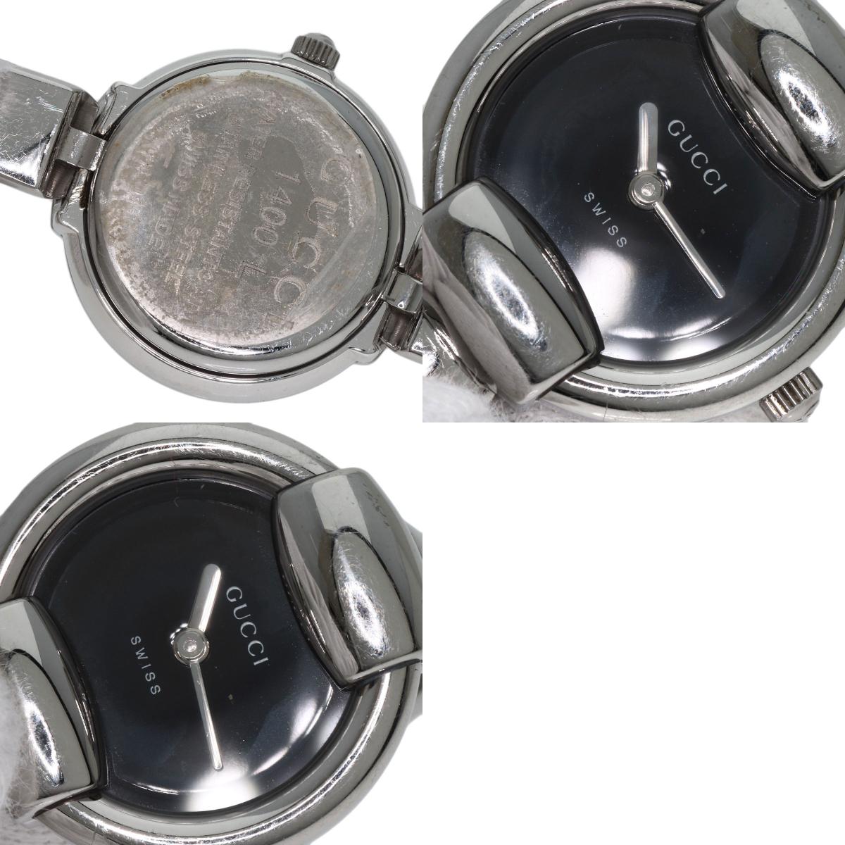 GUCCI Round face Watches 1400L Stainless Steel/Stainless Steel Ladies