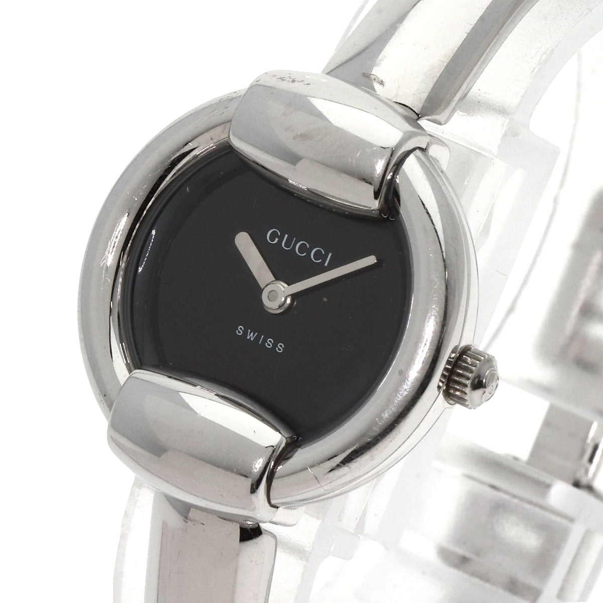 GUCCI Round face Watches 1400L Stainless Steel/Stainless Steel Ladies