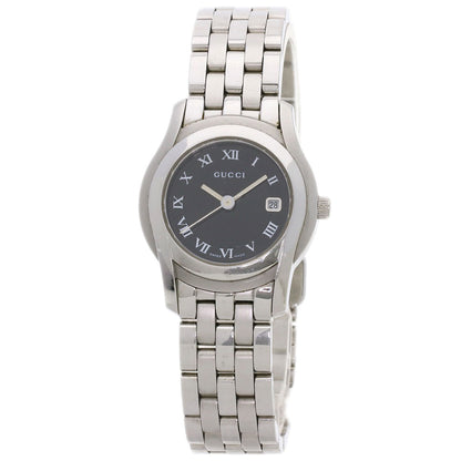 GUCCI Round face Watches 5500L Stainless Steel/Stainless Steel Ladies