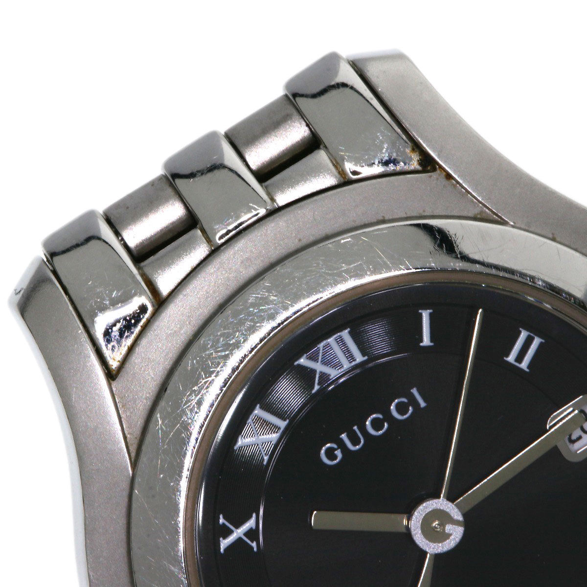 GUCCI Round face Watches 5500L Stainless Steel/Stainless Steel Ladies