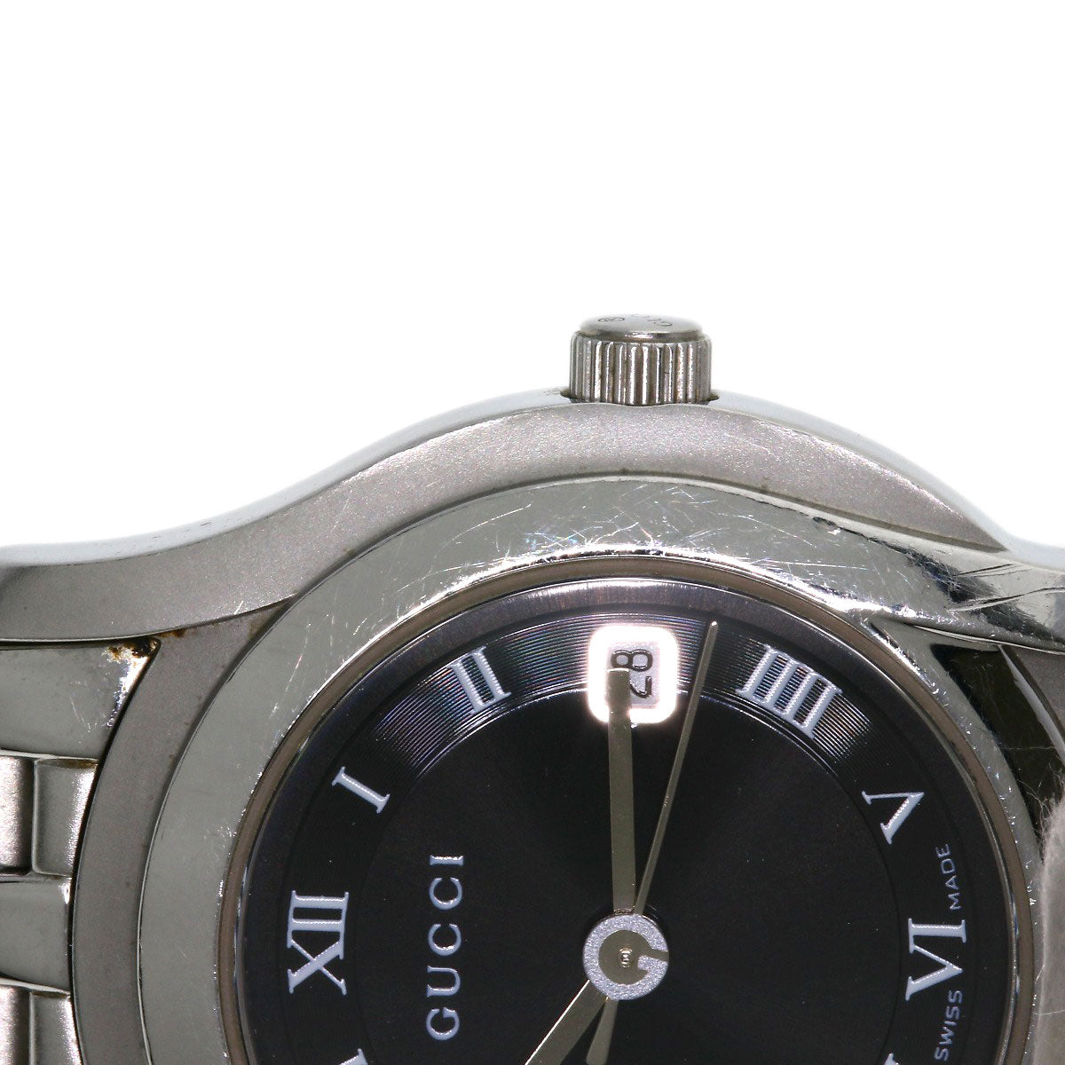 GUCCI Round face Watches 5500L Stainless Steel/Stainless Steel Ladies