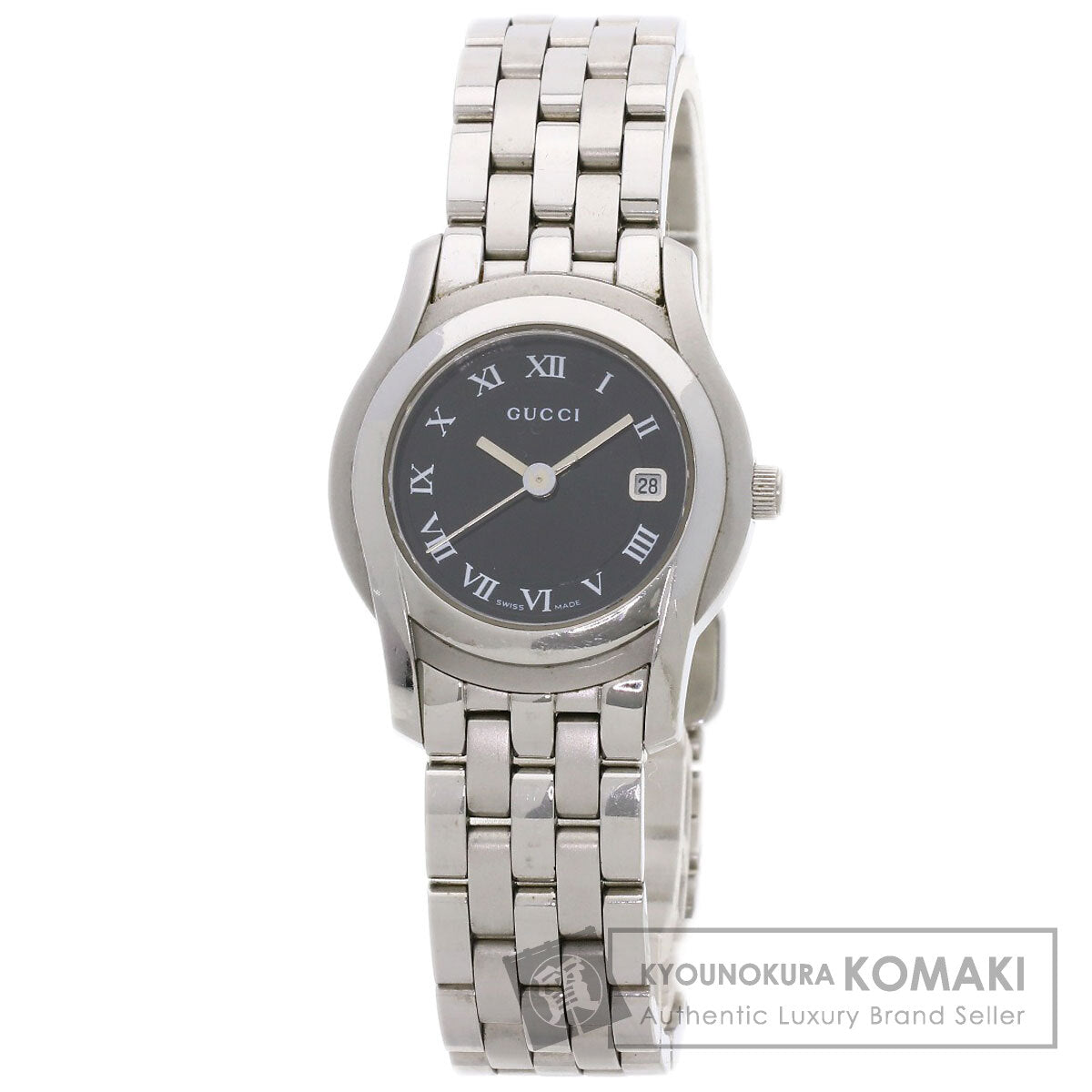 GUCCI Round face Watches 5500L Stainless Steel/Stainless Steel Ladies