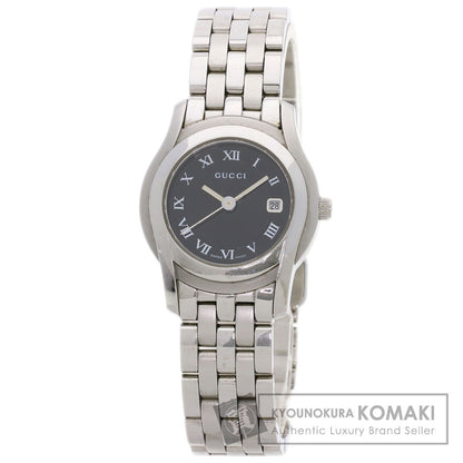GUCCI Round face Watches 5500L Stainless Steel/Stainless Steel Ladies