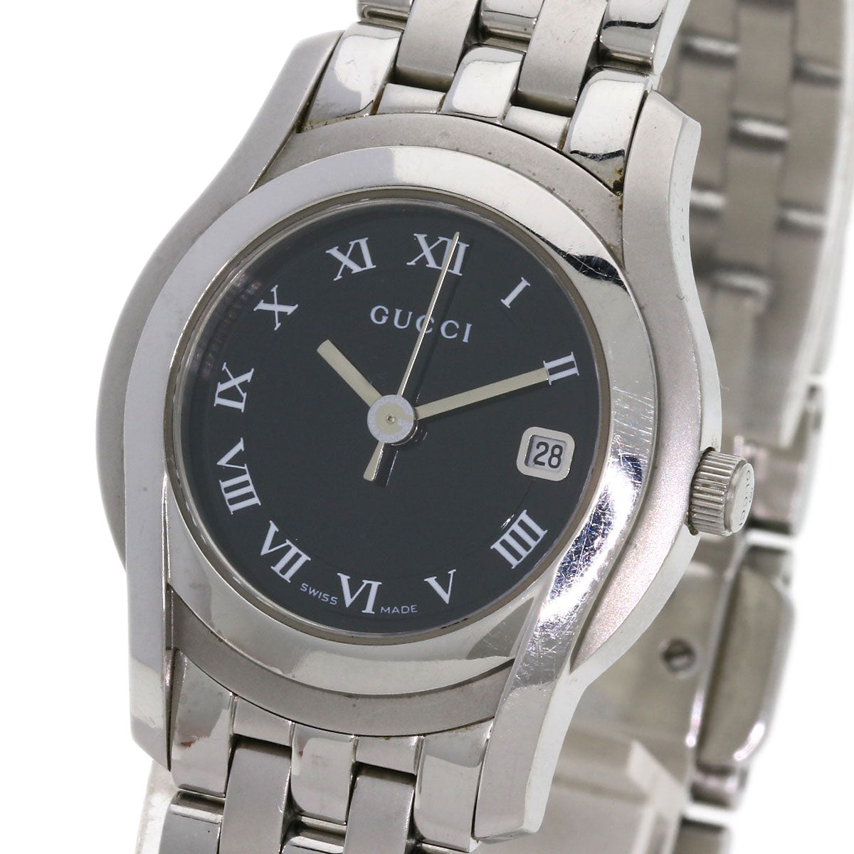 GUCCI Round face Watches 5500L Stainless Steel/Stainless Steel Ladies