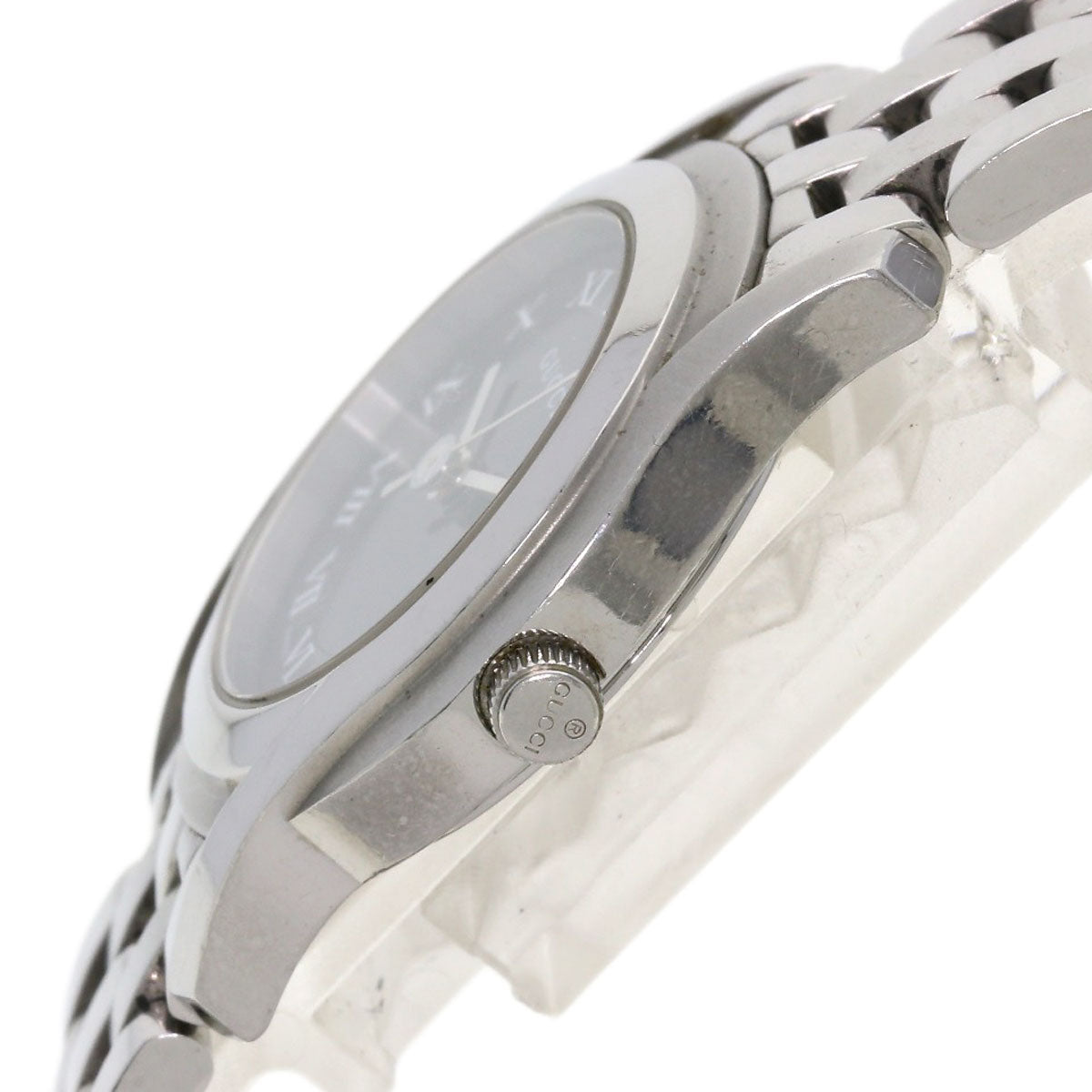 GUCCI Round face Watches 5500L Stainless Steel/Stainless Steel Ladies