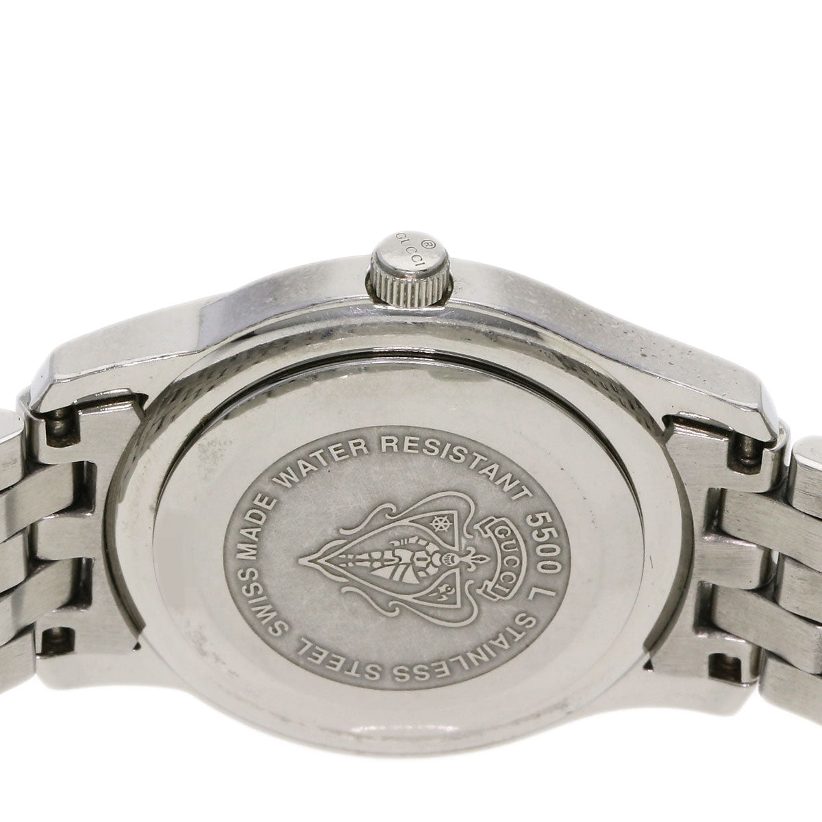 GUCCI Round face Watches 5500L Stainless Steel/Stainless Steel Ladies