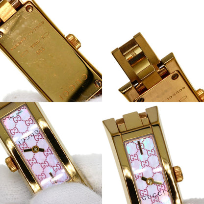 GUCCI GG square face Watches YA110 Gold Plated/Gold Plated Ladies