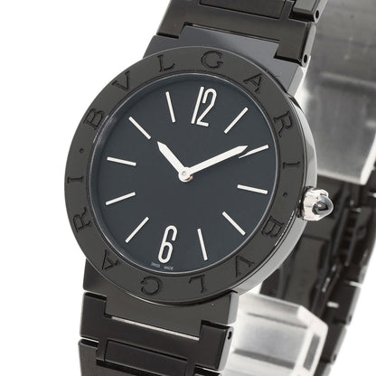 BVLGARI BVLGARI BVLGARI Black Diamond-like carbon Watches BB33S Stainless Steel/Black DLC Boys