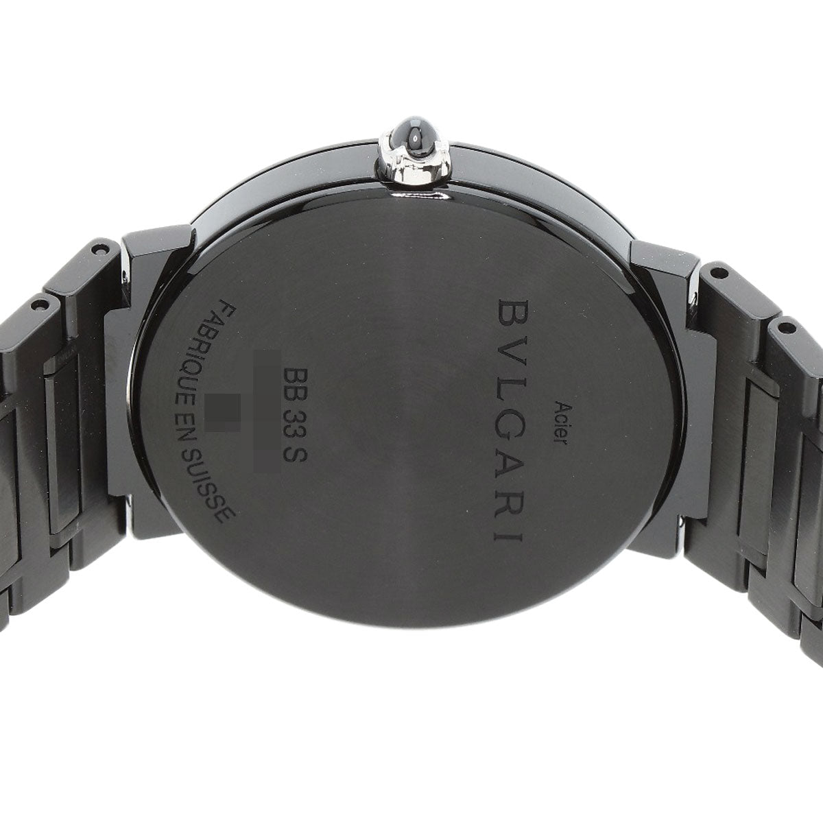 BVLGARI BVLGARI BVLGARI Black Diamond-like carbon Watches BB33S Stainless Steel/Black DLC Boys