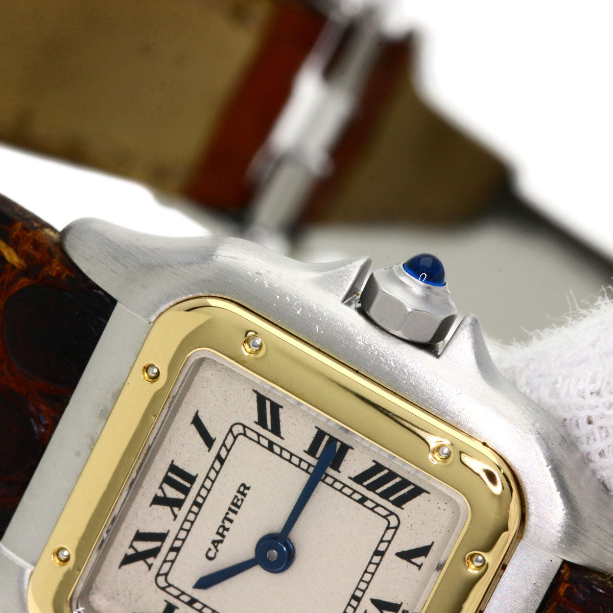 CARTIER PANTHERESM Watches Stainless Steel/Leather Ladies