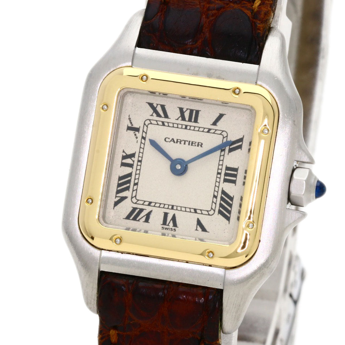 CARTIER PANTHERESM Watches Stainless Steel/Leather Ladies
