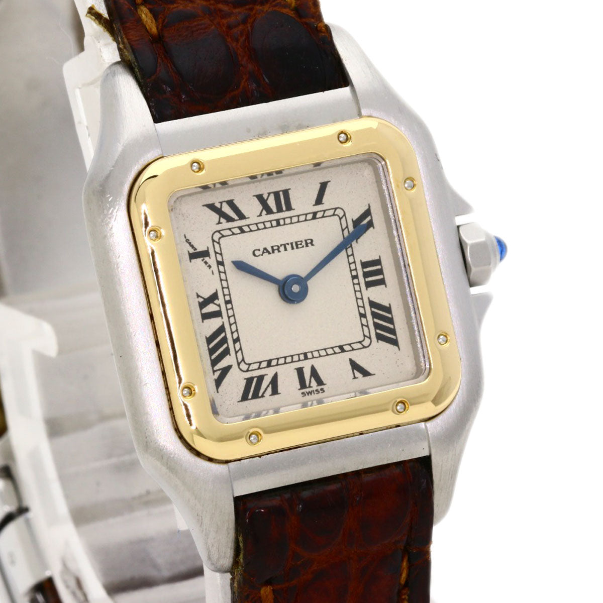 CARTIER PANTHERESM Watches Stainless Steel/Leather Ladies
