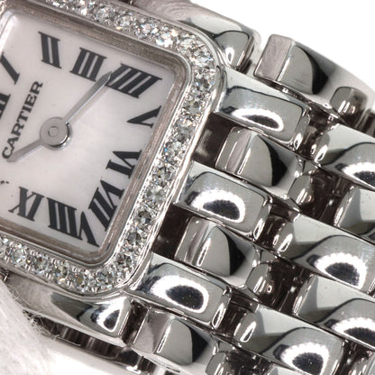 CARTIER PANTHERE Mini Ribbon Diamond Watches WG3002T8 K18 White Gold/K18 White Gold Ladies
