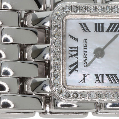 CARTIER PANTHERE Mini Ribbon Diamond Watches WG3002T8 K18 White Gold/K18 White Gold Ladies