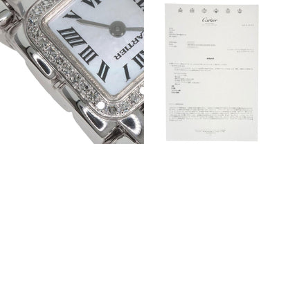 CARTIER PANTHERE Mini Ribbon Diamond Watches WG3002T8 K18 White Gold/K18 White Gold Ladies