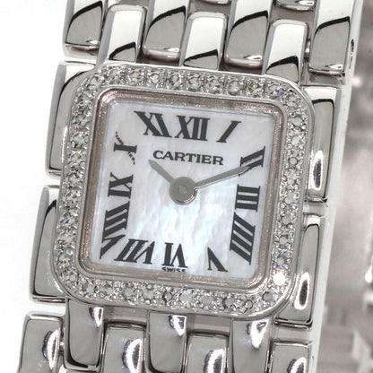 CARTIER PANTHERE Mini Ribbon Diamond Watches WG3002T8 K18 White Gold/K18 White Gold Ladies
