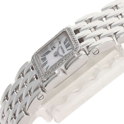 CARTIER PANTHERE Mini Ribbon Diamond Watches WG3002T8 K18 White Gold/K18 White Gold Ladies