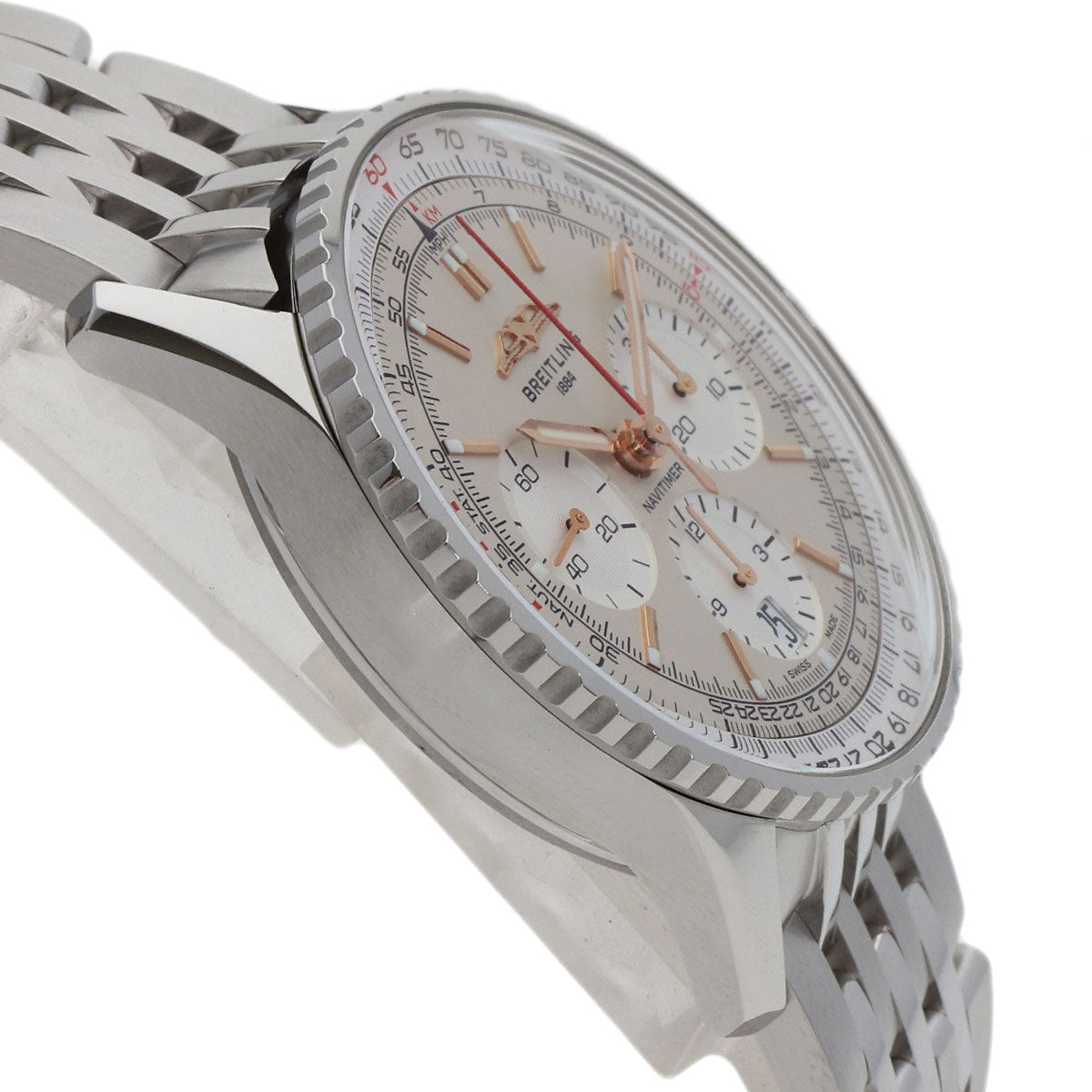 BREITLING Navitimer B01 Chronograph 41 Watches AB0139211G1A1 Stainless Steel/Stainless Steel mens