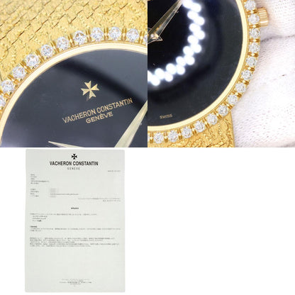 VACHERON CONSTANTIN Round Face Bezel Diamond Watches K18 Yellow Gold/18K Yellow Gold mens