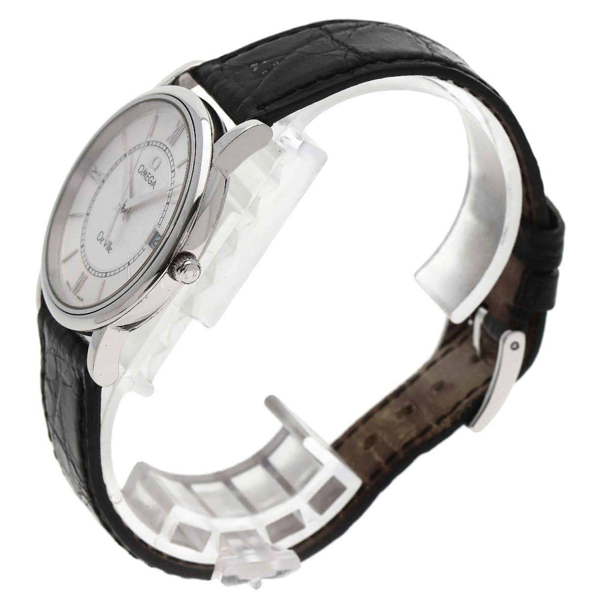 OMEGA De Ville Prestige Watches 7814.31 Stainless Steel/Leather mens