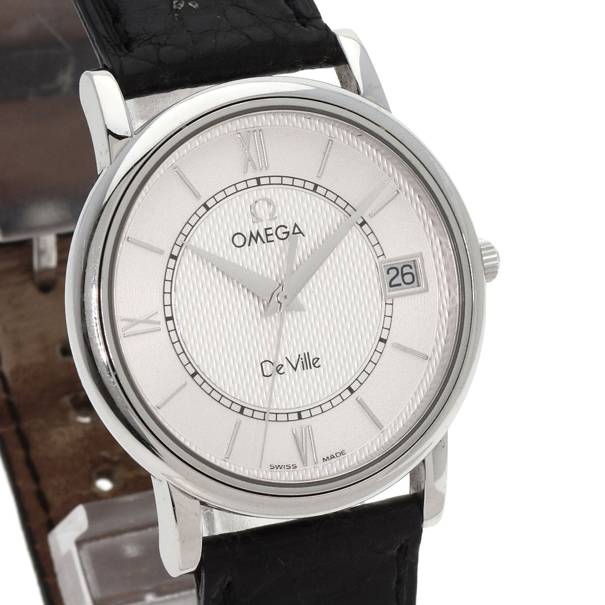 OMEGA De Ville Prestige Watches 7814.31 Stainless Steel/Leather mens